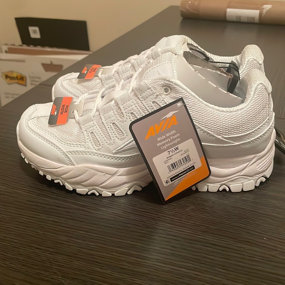 White Avia shoes